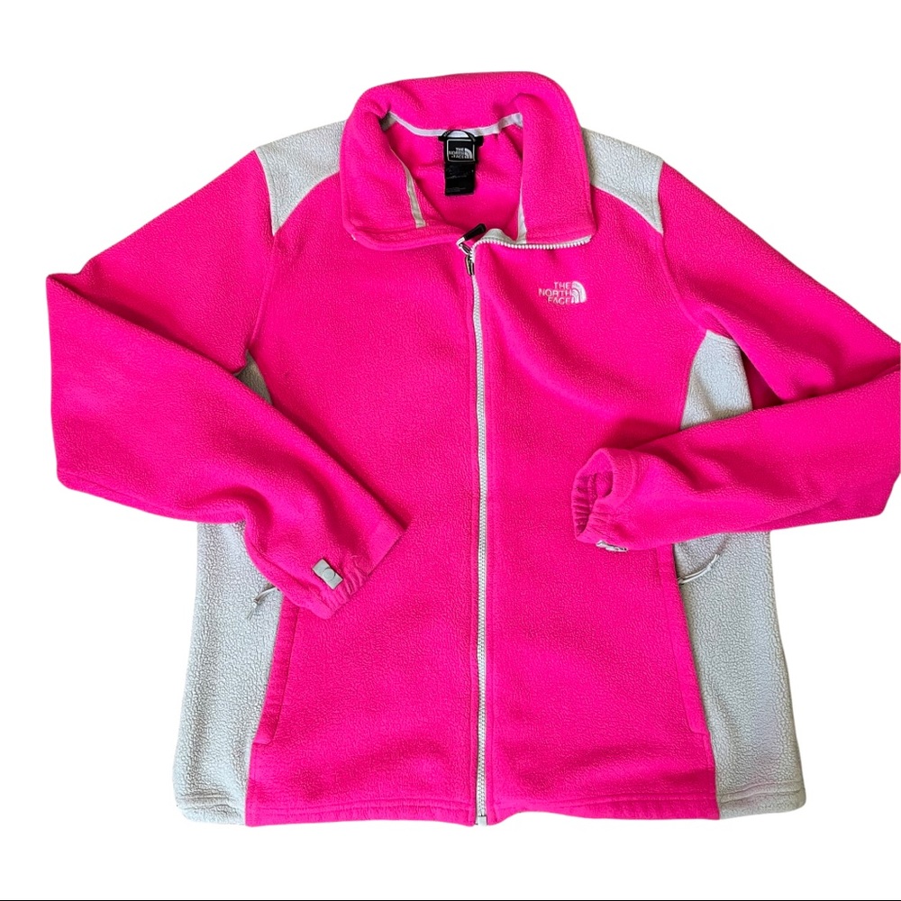 North Face Pink & Gray Jacket sz XL